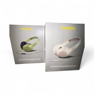 New in box Heyday  wired on ear headphones